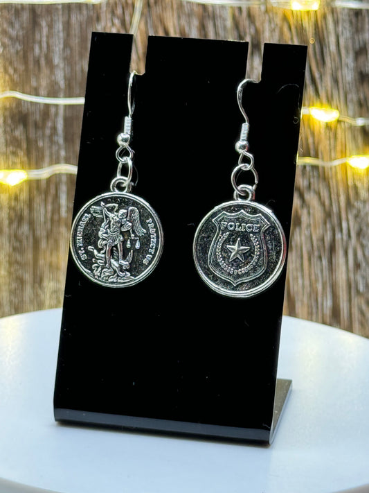 St Michael Dangle Earrings