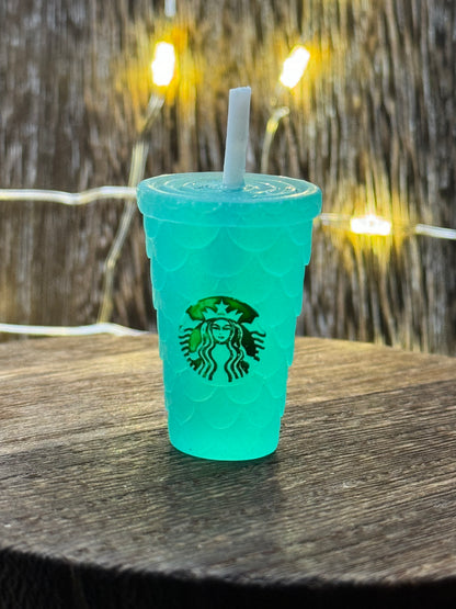 Starbucks Cup with Straw Acrylic Charm