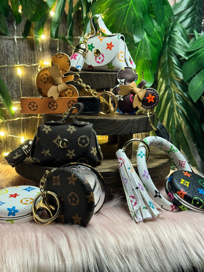 Designer Mini Purse Keychains